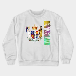 New Zealand Coat of Arms Design Crewneck Sweatshirt